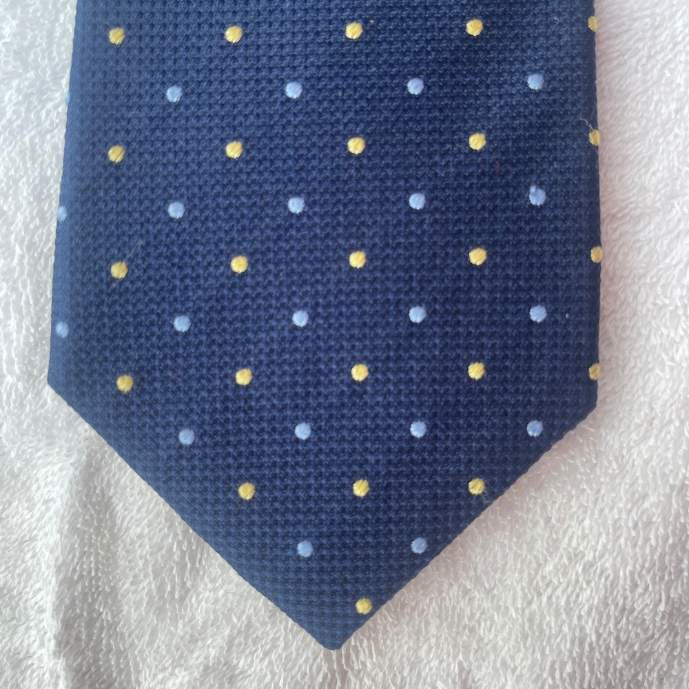 Thick Silk Handmade Navy Blue Tie